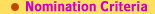 Nomination Criteria